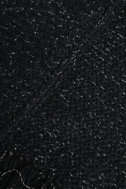 Black Cashmere Neck Warmer Wrap Shawl Scarf