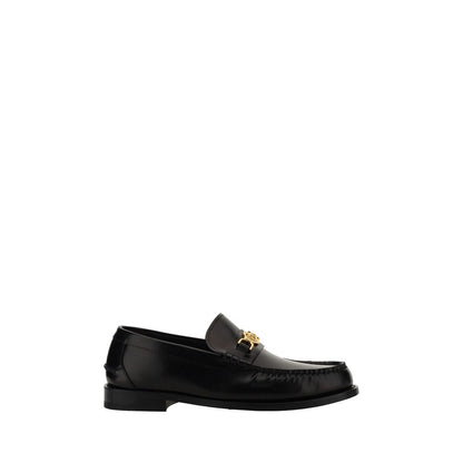 Black Calf Leather Bos Taurus Slip-On Loafers