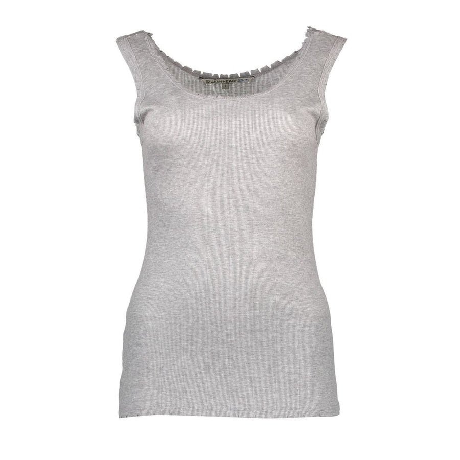 Gray Viscose Women Top