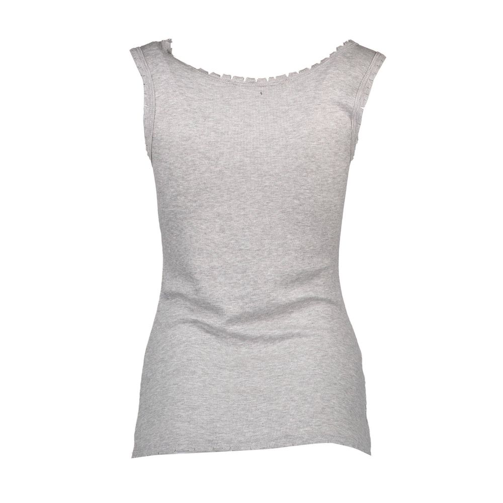 Gray Viscose Women Top