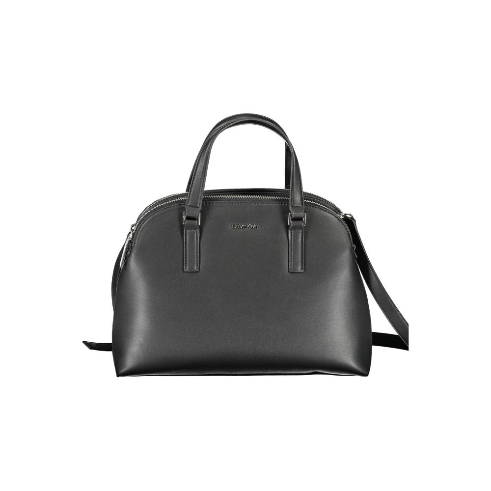 Black Polyester Handbag