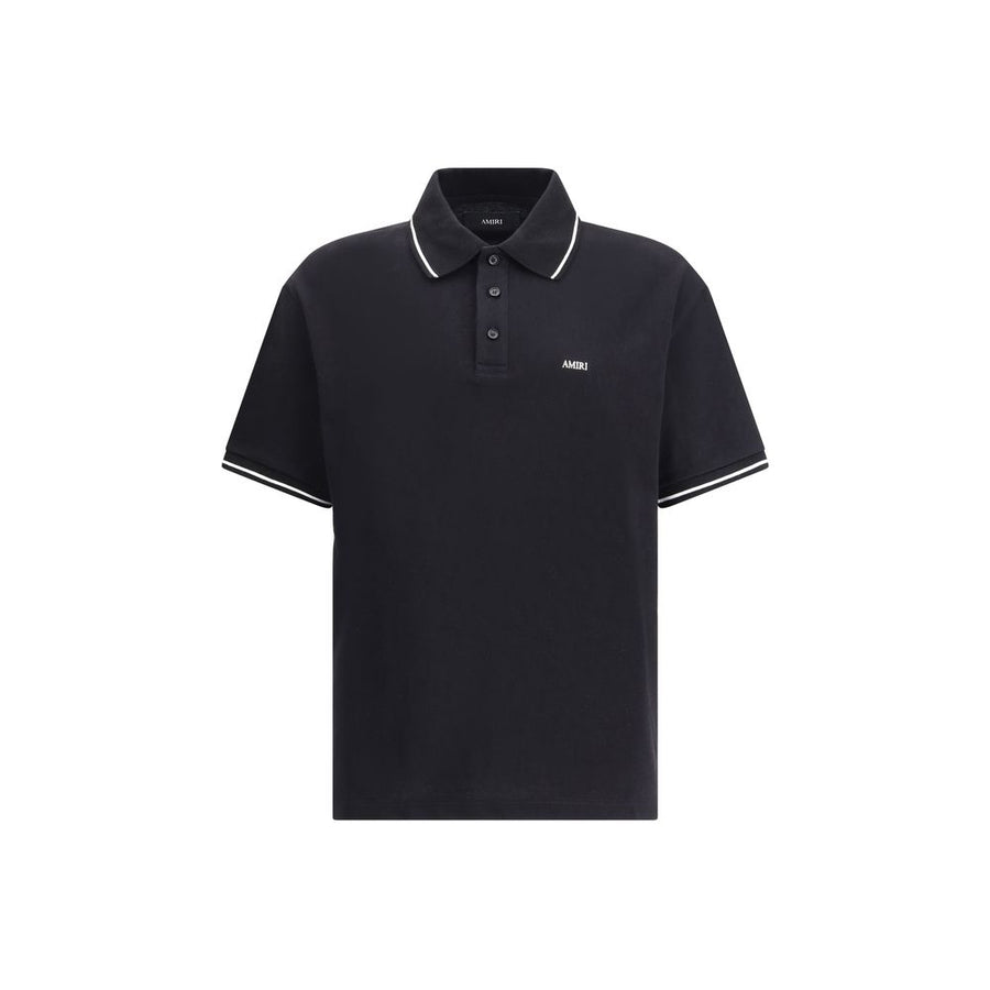 Black Cotton Polo T-Shirt