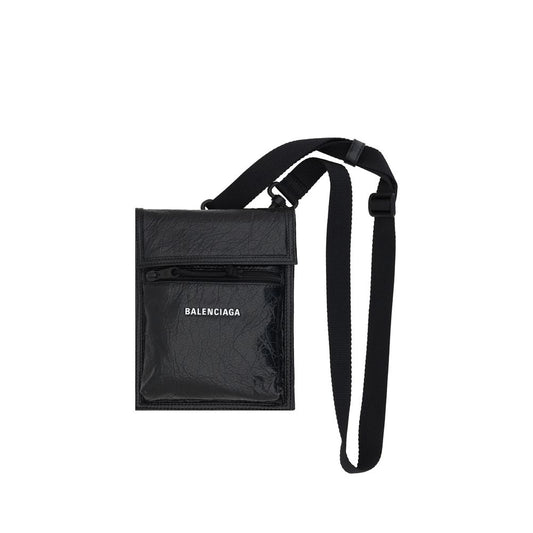 Black Calf Leather Bos Taurus Shoulder Bag