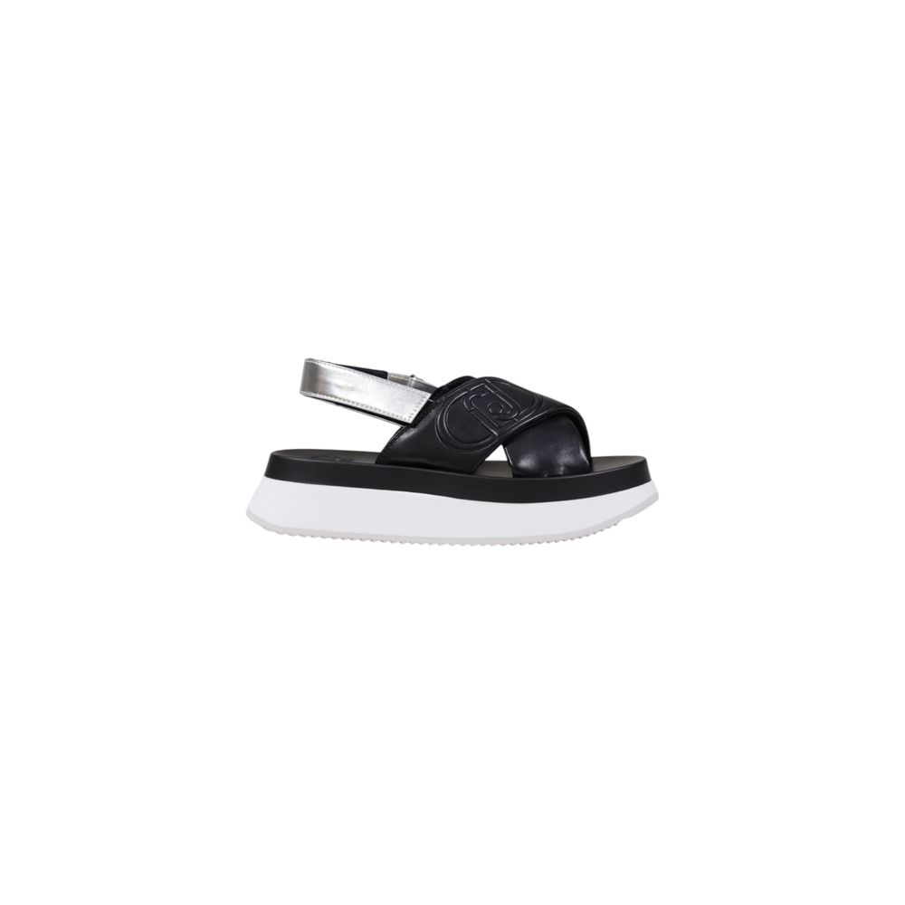 Bicolor Artificial Leather Sandal