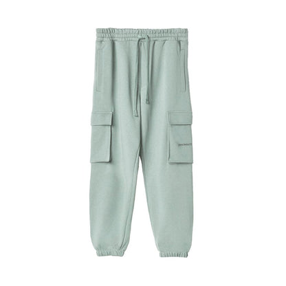 Gray Cotton Men Cargo Pant