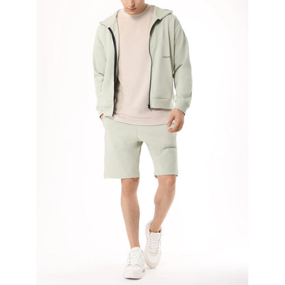 Green Cotton Men's Hoodie