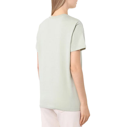 Green Cotton Women T-Shirt