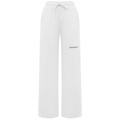 White Cotton Women Palazzo Pants