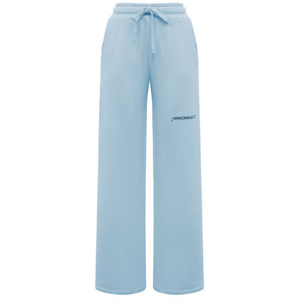 Blue Cotton Women Palazzo Pants