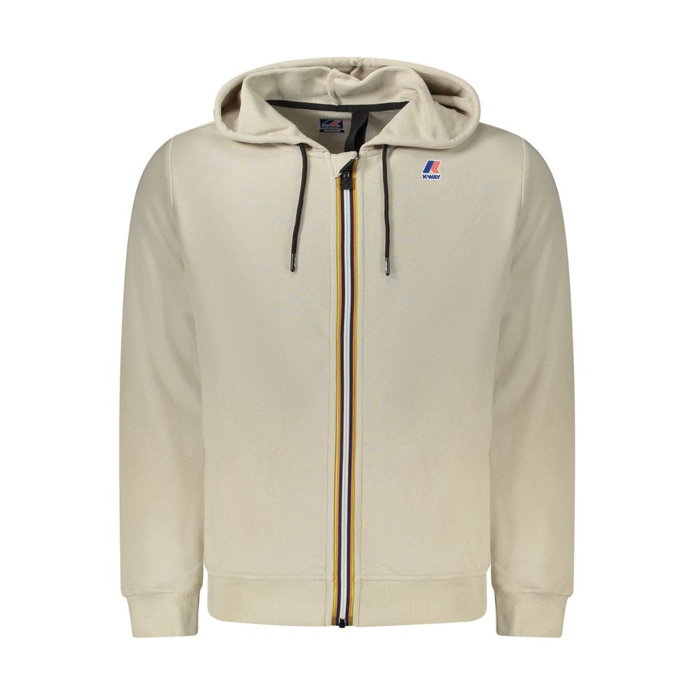 Beige Cotton Men Sweater