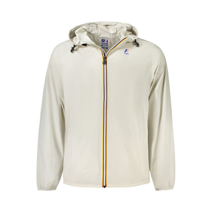 Beige Polyamide Men's Jacket