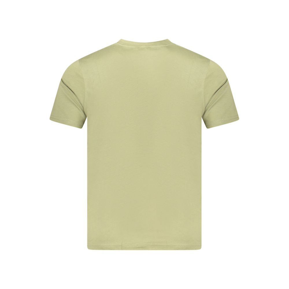 Green Cotton Men T-Shirt