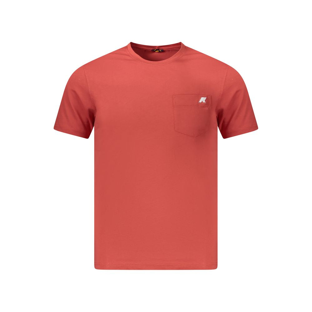 Red Cotton Men T-Shirt
