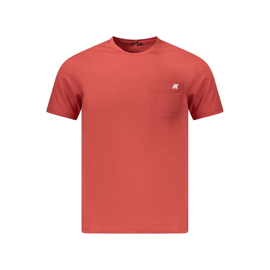 Red Cotton Men T-Shirt