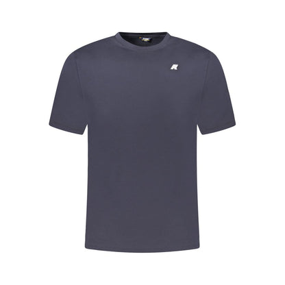 Blue Cotton Men T-Shirt