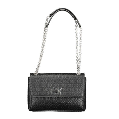 Black Polyester Handbag