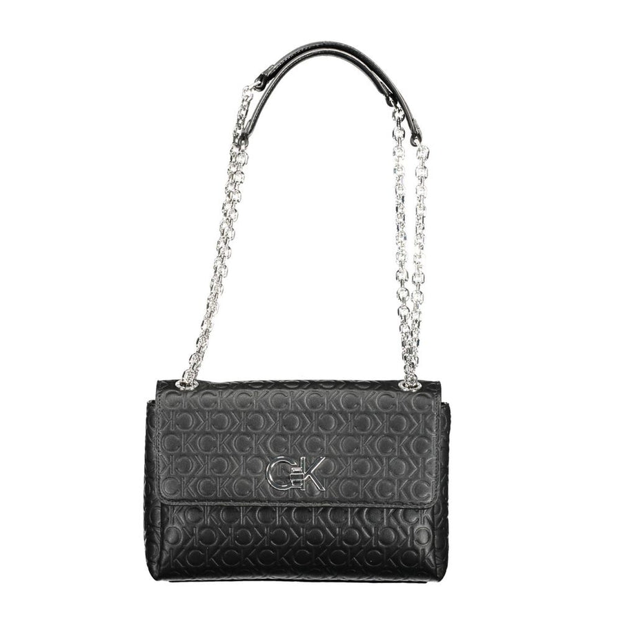 Black Polyester Handbag