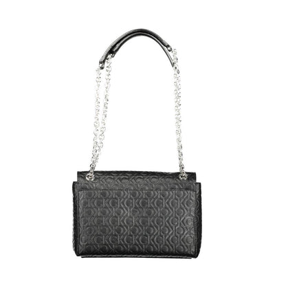 Black Polyester Handbag