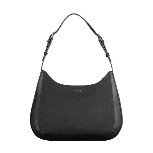 Black Polyester Handbag
