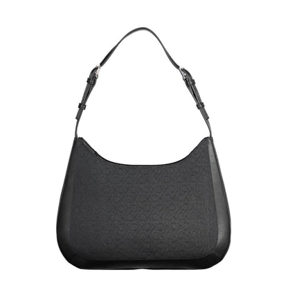 Black Polyester Handbag