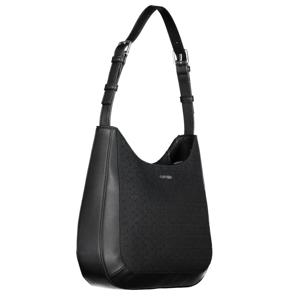 Black Polyester Handbag