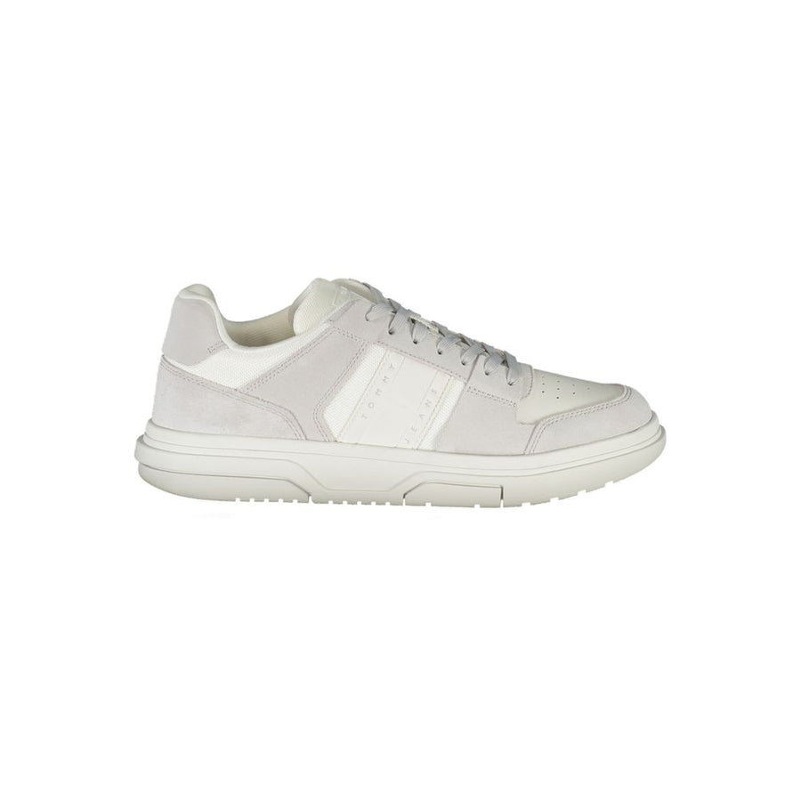 White Polyester Sneaker