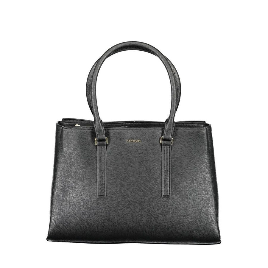 Black Polyester Handbag