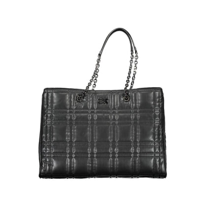 Black Polyester Handbag