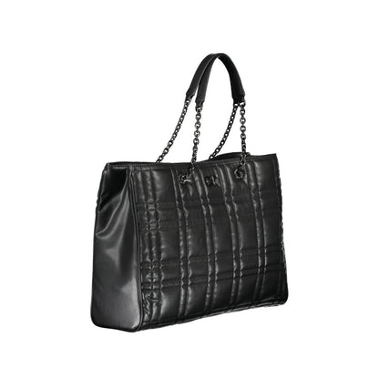 Black Polyester Handbag