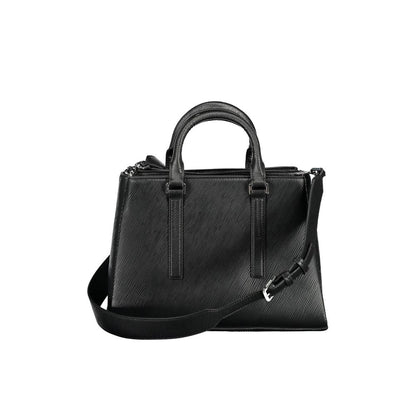 Black Polyester Handbag