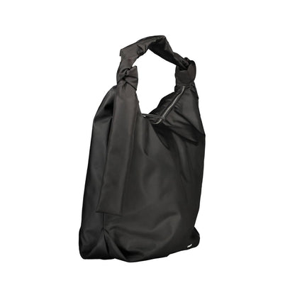 Black Polyester Handbag