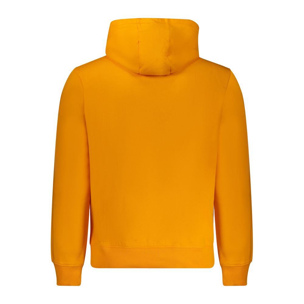 Orange Cotton Men Sweater