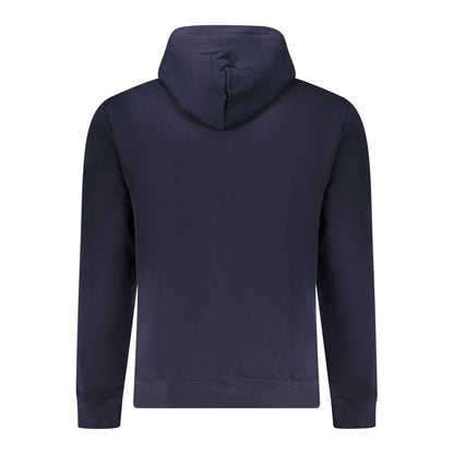 Blue Cotton Men Sweater