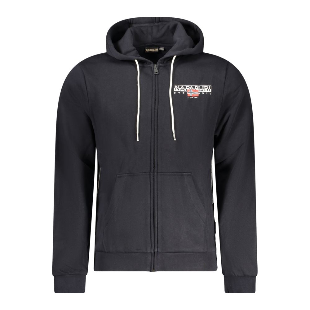 Black Cotton Men Sweater