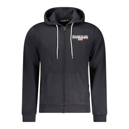 Black Cotton Men Sweater