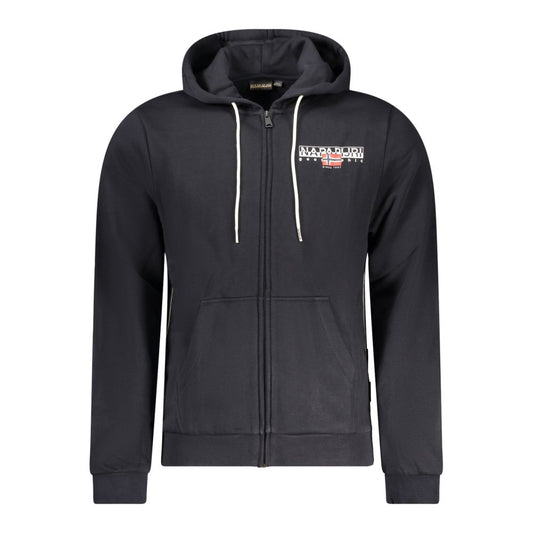 Black Cotton Men Sweater