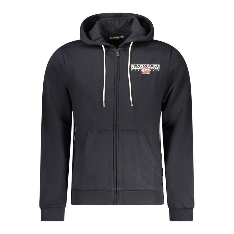 Black Cotton Men Sweater