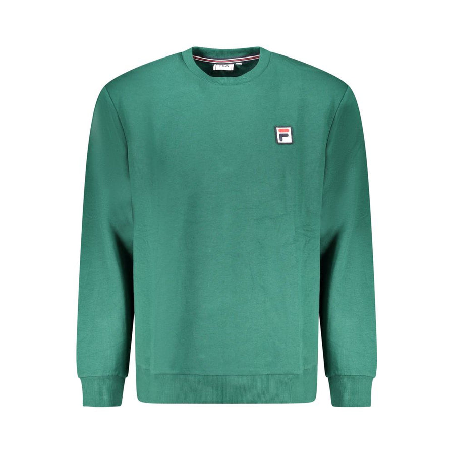 Green Cotton Men Sweater