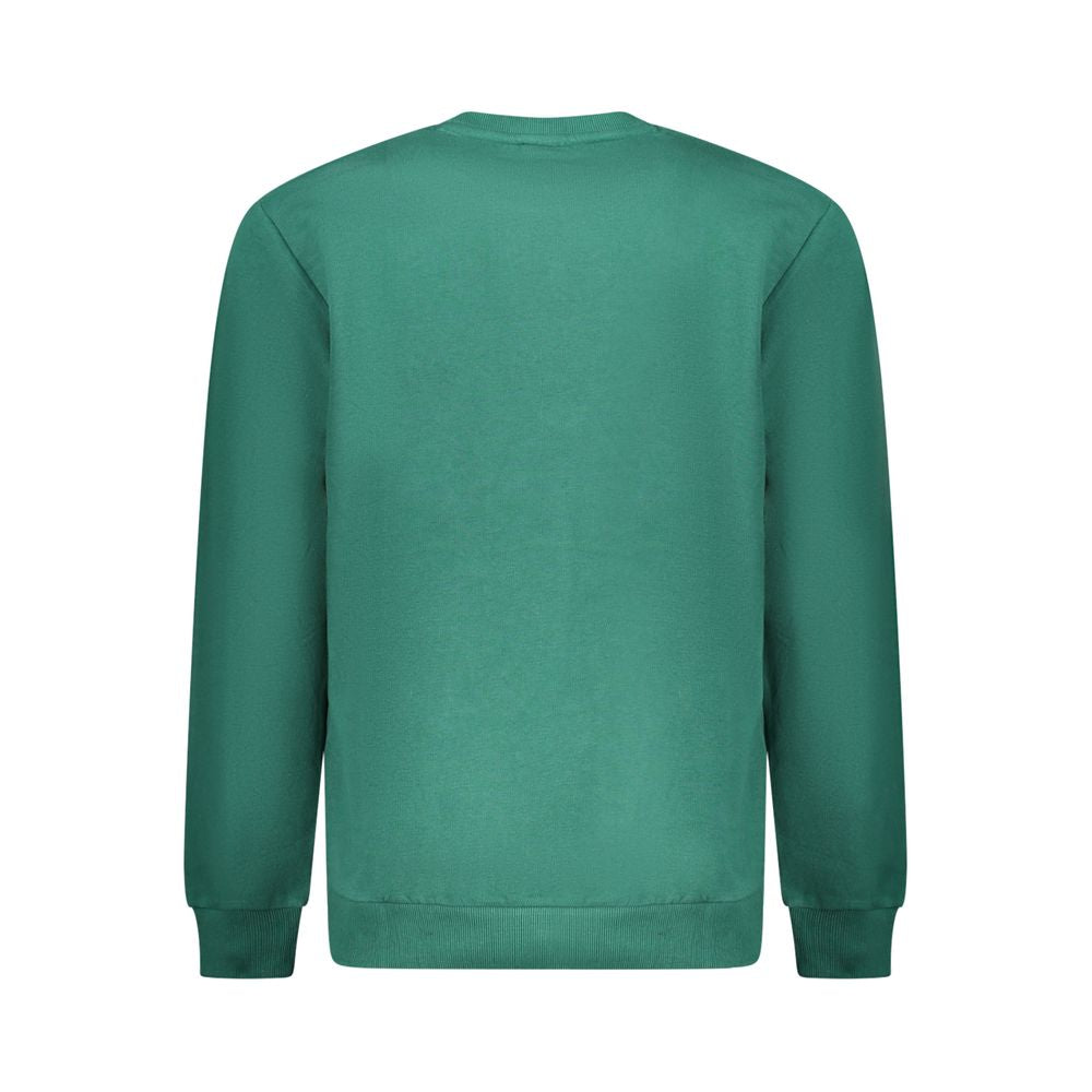 Green Cotton Men Sweater