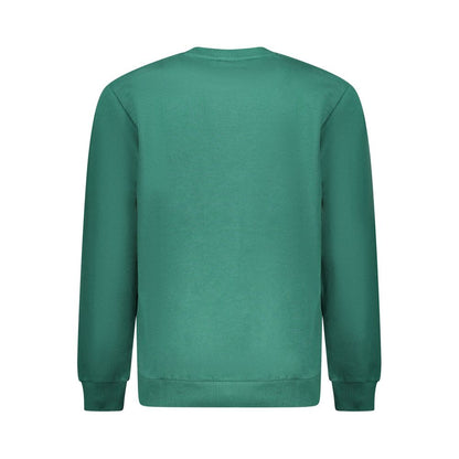Green Cotton Men Sweater