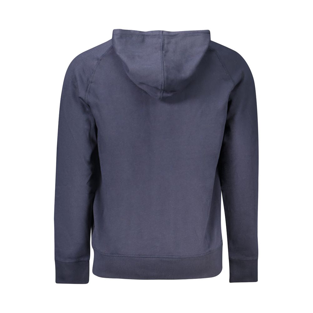 Blue Cotton Men Sweater