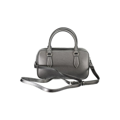 Gray Polyethylene Handbag