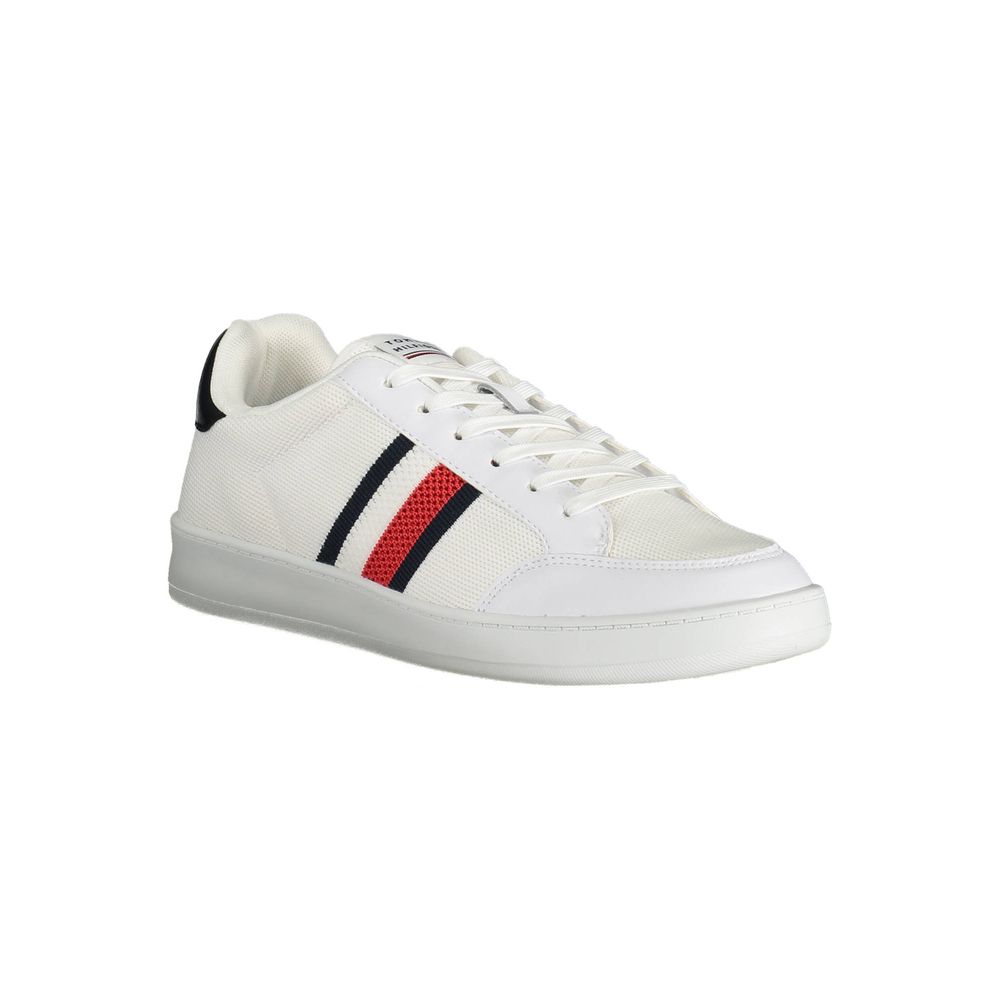 White Polyester Sneaker