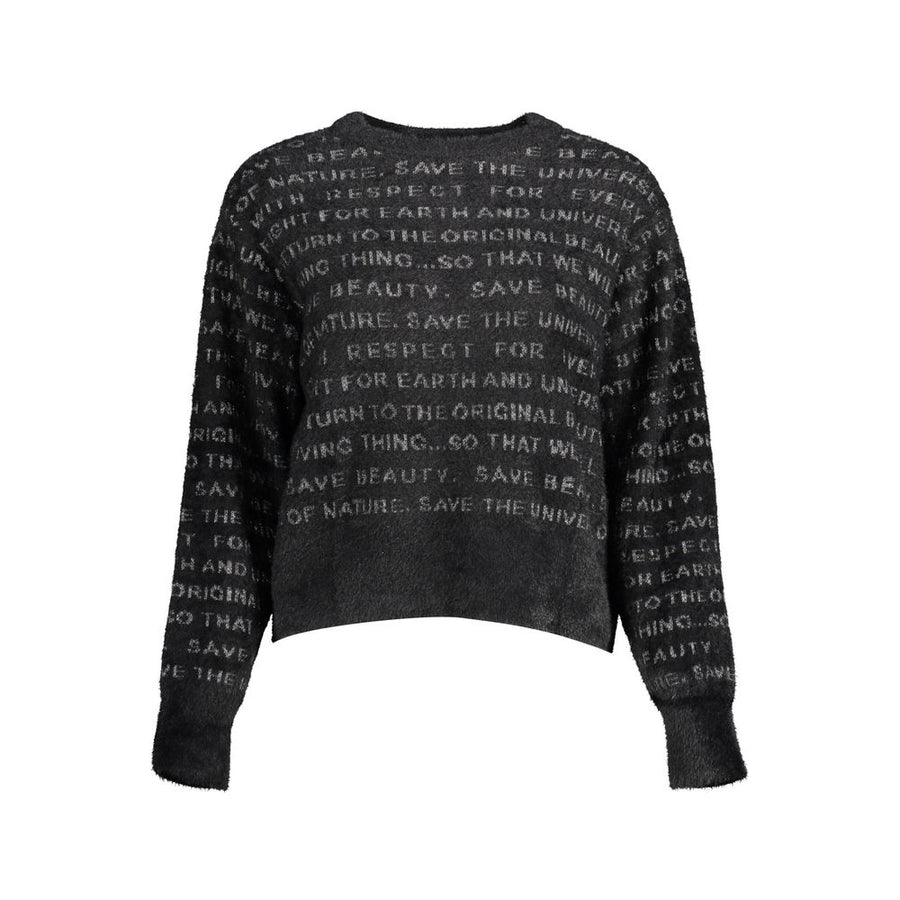 Black Polyester Sweater