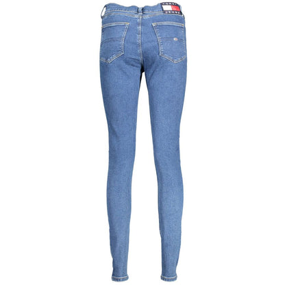 Blue Cotton Women Skinny Jean