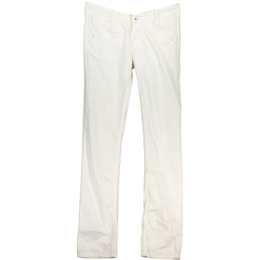 White Cotton Women's Jeans