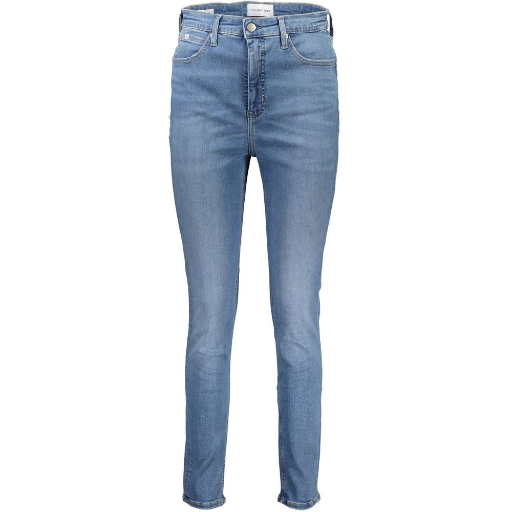 Blue Cotton Women Jeans