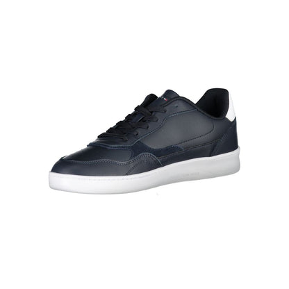 Blue Polyester Sneaker