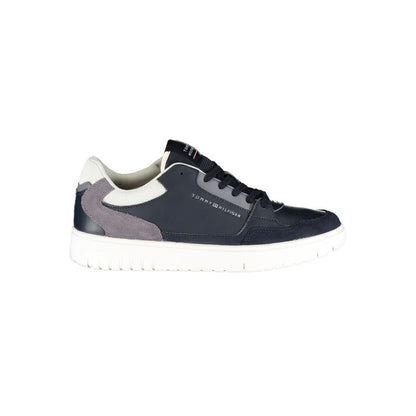Blue Polyester Sneaker