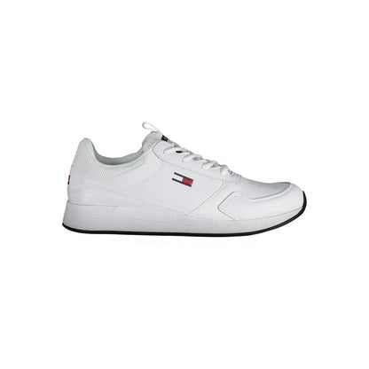 White Polyester Sneaker